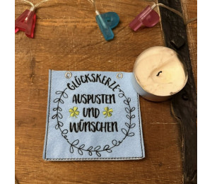 ADVENTSKALENDER 21. Dezember - Stickserie - ITH Kerzenteppich Tasche